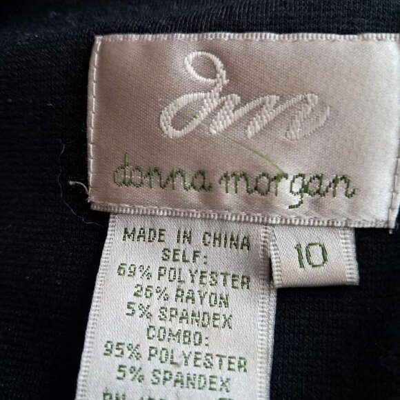 DANA MORGAN DRESS WONENS SIZE 10 BLAC - Picture 8 of 8